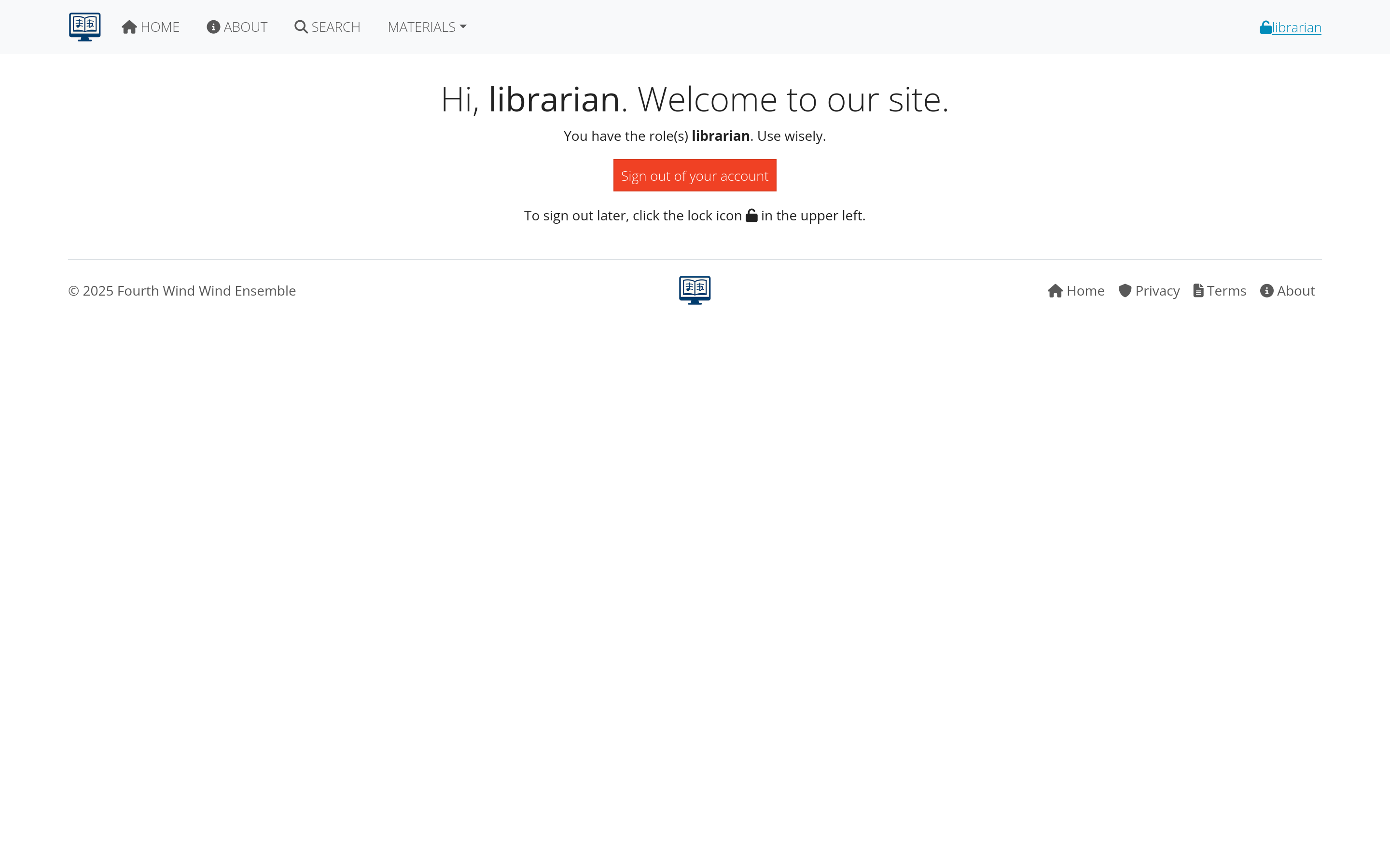 Signed in dashboard screenshot